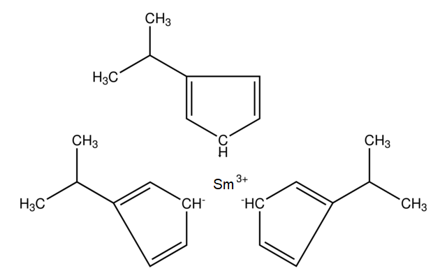Tris(isopropylcyclopentadienyl)samarium(III) Chemical Structure